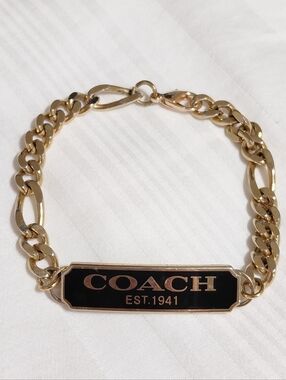 Coach Gold Black Bracelet
